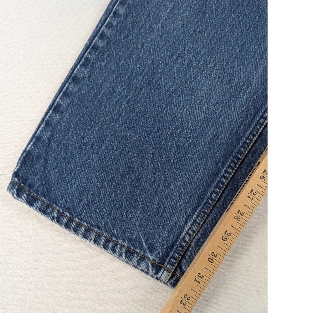 Levis 505 Mens 42x32 Orange Tab Reg Straight Leg Med Wash Blue Jeans 80'S Denim